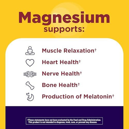 Nature Made Magnesium + Ashwagandha Kapseln – Stressabbau und Schlafunterstützung, 300 mg Magnesium und Ashwagandha Ergänzung, 60 Kapseln, 30-Tage-Versorgung