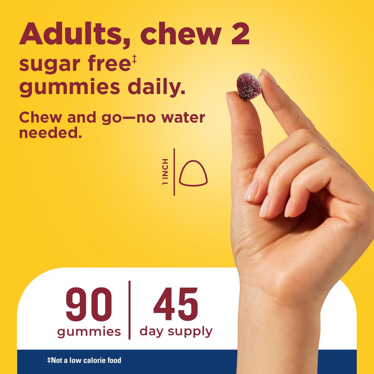 Nature Made Zero Sugar Multivitamin Männer Gummibärchen – Zuckerfrei, Aspartamfrei, 90 Stück, 45-Tage-Vorrat