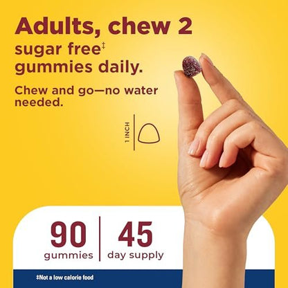 Nature Made Zero Sugar Multivitamin Männer Gummibärchen – Zuckerfrei, Aspartamfrei, 90 Stück, 45-Tage-Vorrat