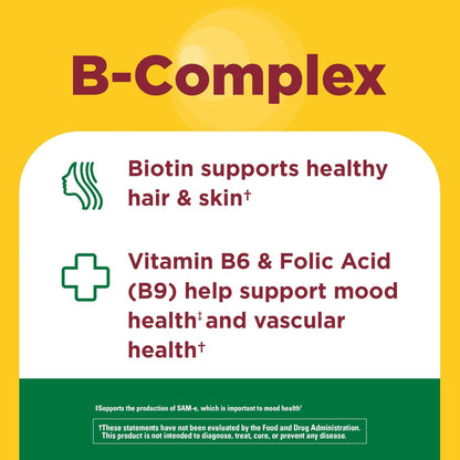 Nature Made Vitamin B Komplex Gummis – 5 B-Vitamine für Energie und Gehirnunterstützung, 60 Gummis, 60-Tage-Vorrat