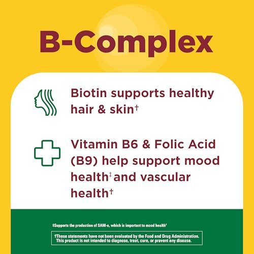Nature Made Vitamin B Komplex Gummis – 5 B-Vitamine für Energie und Gehirnunterstützung, 60 Gummis, 60-Tage-Vorrat