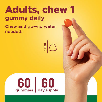 Nature Made Vitamin B Komplex Gummis – 5 B-Vitamine für Energie und Gehirnunterstützung, 60 Gummis, 60-Tage-Vorrat