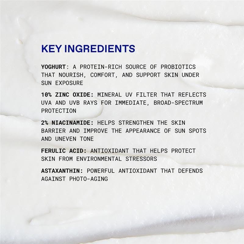 KORRES Griechischer Joghurt Mineral Milk Fluid Sonnenschutz – Leichter Gesichtssonnenschutz für tägliche Feuchtigkeit, mineralischer UV-Schutz, empfindliche Haut, vegan, Reisegröße, 40 ml