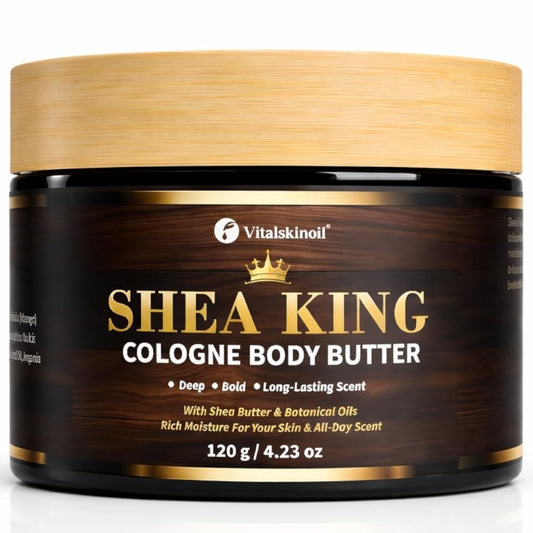 Herren Body Butter mit Sheabutter und Kokosöl – Cologne Duft, 124 ml Feuchtigkeitscreme
