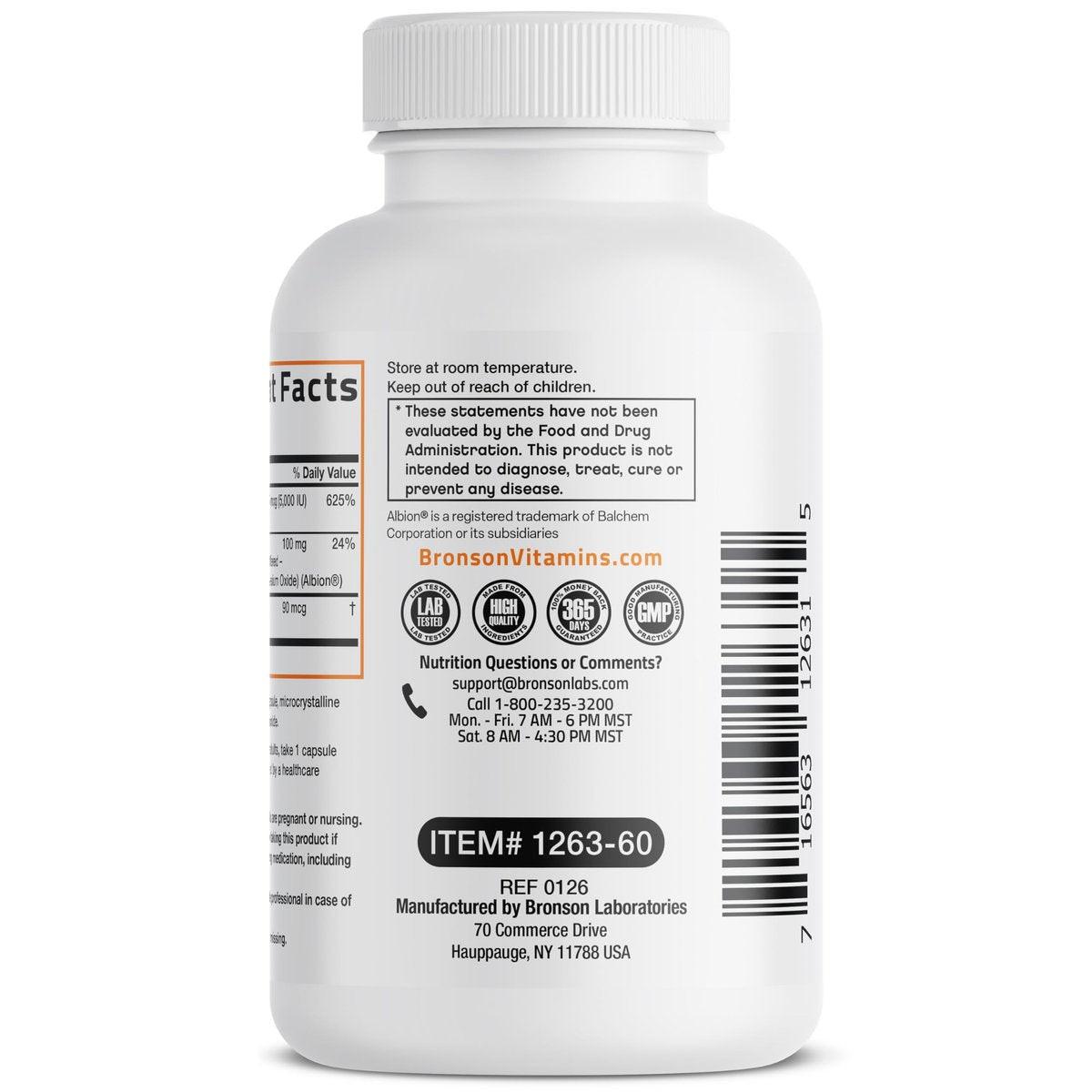 Bronson Vitamin K2 + D3 + Magnesium Glycinat – 3-in-1 Formel – 60 Kapseln
