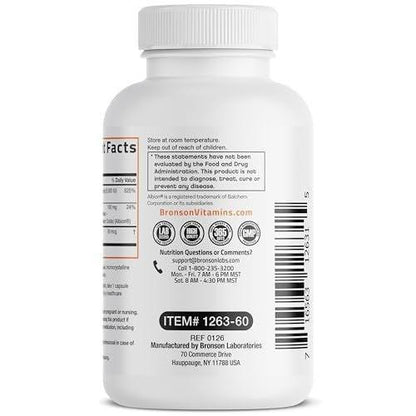 Bronson Vitamin K2 + D3 + Magnesium Glycinat – 3-in-1 Formel – 60 Kapseln