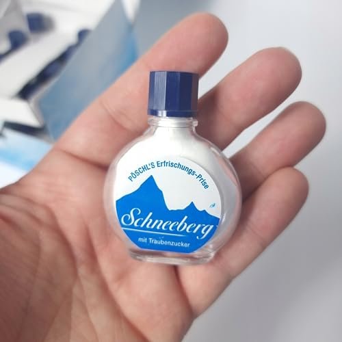 Schneeberg by Pöschl - Menthol Kräuter-Schnupftabak, Oktoberfest Zucker-Minz-Pulver, Erfrischender Pfefferminz-Kick, Nikotin- und zusatzstofffrei, 10g (1)