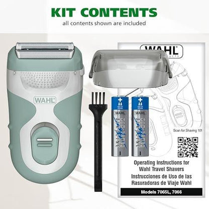 Be Radiant by Wahl – Glatter Rasierer für Damen, Elektrorasierer mit Doppelfolienkopf und Langhaarschneider, kabellos, batteriebetrieben für glatte Beine & Achseln – Modell 3028462