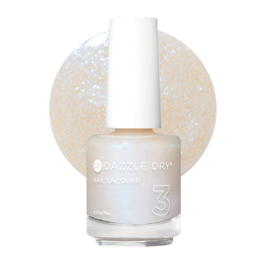 Dazzle Dry Nagellack (Schritt 3) – Inner Glow – Opaleszierend mit blauem Mikroglitzer, Sheer, Schimmer (0,5 fl oz)