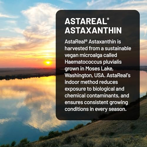 NatureWise Triple Strength Astaxanthin 12mg mit AstaReal® - Veganes Antioxidans mit Bio-Kokosöl - NSF zertifiziert glutenfrei, 60 Weichkapseln [60 Tage Vorrat]
