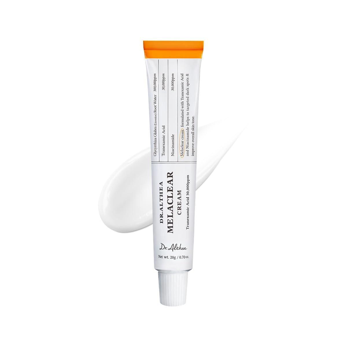 Dr.Althea Melaclear Cream | Feuchtigkeitscreme mit Niacinamid & Tranexamsäure (TXA) für ebenmäßigen Hautton | Vegan & Koreanisch | 20 ml