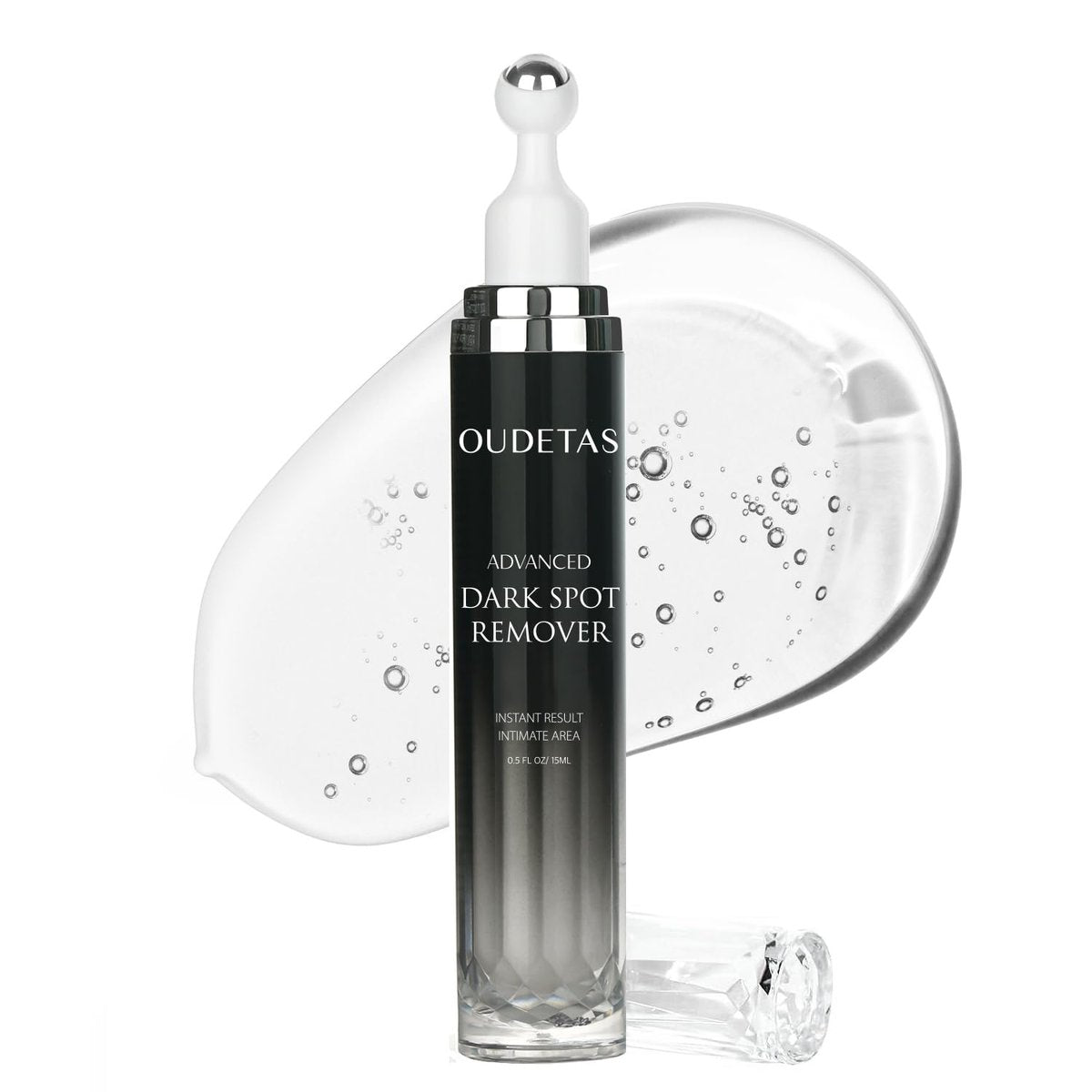 Dark Spot Remover für das Gesicht: Entfernt Sonnen- und Altersflecken – Melasma- & Hyperpigmentierungs-Aufhellungsserum für Körper (Hand, Bein, Arm) – Behandlung von brauner Haut und Sommersprossen mit Roller 15 ml