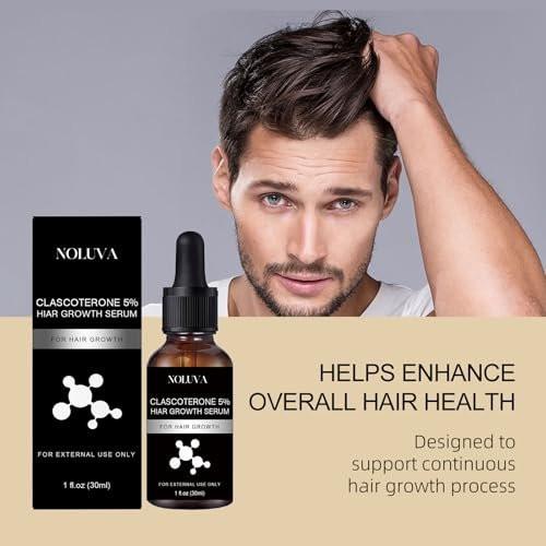 NOLUVA Haarserum mit Clascoteron 5%, Vitamin D, Minoxidil und Biotin – 30 ml (1er Pack)