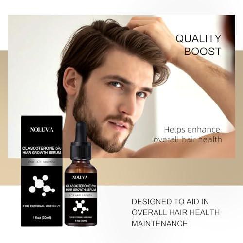 NOLUVA Haarserum mit Clascoteron 5%, Vitamin D, Minoxidil und Biotin – 30 ml (1er Pack)