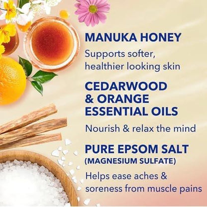 Dr Teal's Honey Blossom Duschgel mit Manuka-Honig, Magnesium und ätherischen Ölen, limitierte Edition, 24 FL OZ, 2er-Pack