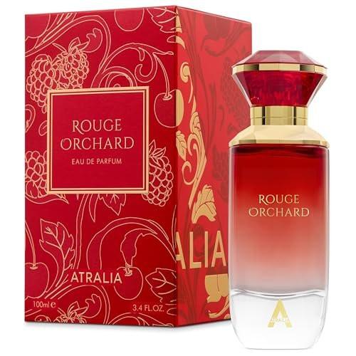 Atralia Rouge Orchard Eau de Parfum 100ml – Fruchtig-blumiges Damenparfum mit Himbeere, Rose, Kirsche, Vanille & Patchouli, langanhaltend, elegant, feminin