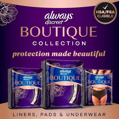 Always Discreet Boutique Inkontinenz-Pads für Frauen, Maximale Saugfähigkeit, Lange Länge, 28 Stück
