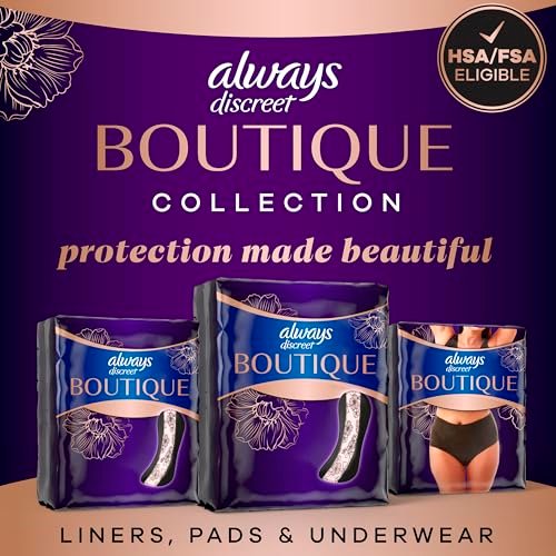 Always Discreet Boutique Inkontinenz-Pads für Frauen, Maximale Saugfähigkeit, Lange Länge, 28 Stück