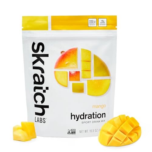 Skratch Labs Hydration Sports Drink Mix – Mango – 20 Portionen – Vegan, Non-GMO, saubere Inhaltsstoffe