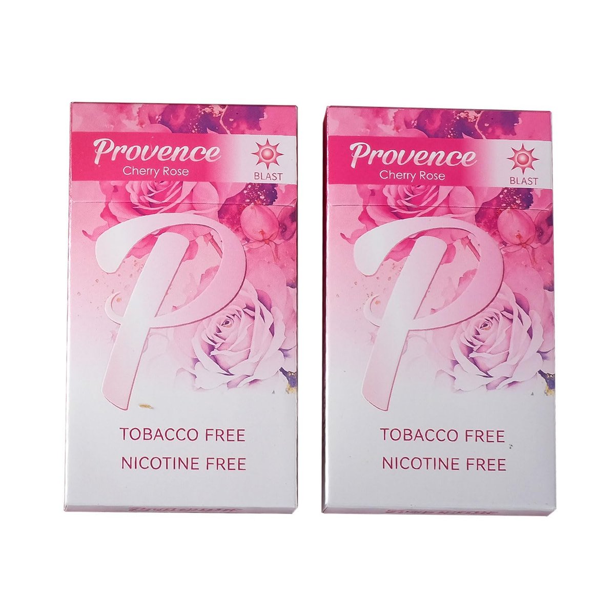 Provence Slim Herbal Zigaretten - Cherry Rose | 2 Packungen (40 Sticks)