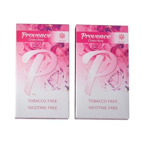 Provence Slim Herbal Zigaretten - Cherry Rose | 2 Packungen (40 Sticks)