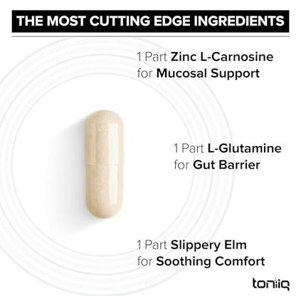 1000 mg Triple Blend Zink-Carnosin-Komplex – Hochdosiert 150 mg Zink-L-Carnosin – mit L-Glutamin und Ulmenrinde – Laborgeprüft – 60 Kapseln
