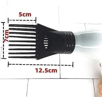 Universeller Haartrockner-Kammaufsatz zum Glätten und Entwirren – Düsen-Kunststoff-Friseurkamm für lockiges und natürliches Haar – Styling-Werkzeug