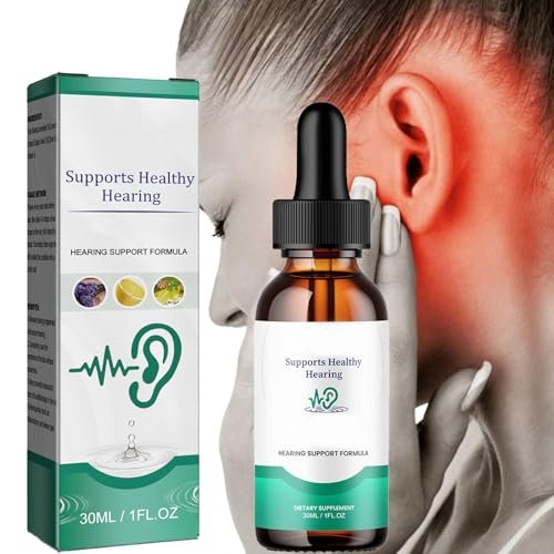 Tinnitus Relief Tropfen, Ohrenschmalzentfernung, Ohrenentzündungsbehandlung für Erwachsene – Lindert Ohrenschmerzen und Entzündungen (1 Stück)