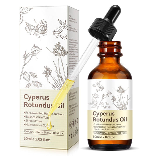 Cyperus Rotundus Öl zur Haarentfernung – 100% rein & natürlich, reduziert Körperbehaarung, spendet Feuchtigkeit & beruhigt die Haut, für alle Hauttypen