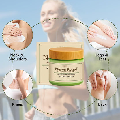 LHBMET 2er-Pack Natürliche Magnesiumcreme mit MSM & Arnika, milde Inhaltsstoffe für beruhigende Linderung & Entspannung, Körperpflegecreme