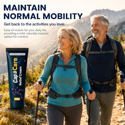 Original Capacare Neuropathy Relief Creme – Neurosoothe Formel mit Capsaicin, Arnika, Menthol, MSM und Glucosamin für Füße, Hände, Beine, Muskeln, Gelenke und Taille