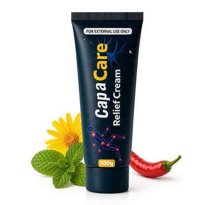 Original Capacare Neuropathy Relief Creme – Neurosoothe Formel mit Capsaicin, Arnika, Menthol, MSM und Glucosamin für Füße, Hände, Beine, Muskeln, Gelenke und Taille