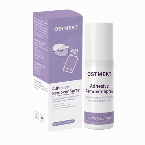 Medizinischer Kleberentferner Spray – Alkoholfrei, Schmerzfrei, Sanfter Haftmittelentferner für Stoma, Brustprothese, Klebeband und Haut (1 Fl Oz)