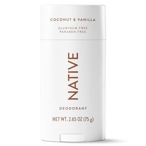 Native Deodorant Coconut & Vanilla, 3er-Pack – 72h Geruchskontrolle, aluminiumfrei, mit Kokosöl & Sheabutter