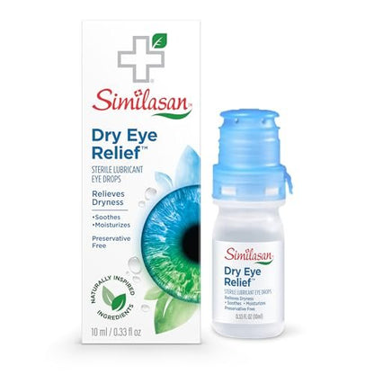 Similasan Trockene Augen Tropfen – Sofortige und anhaltende Linderung bei trockenen, gereizten Augen mit Hyaluronat, konservierungsmittelfrei, pH-ausgeglichen, sanft für empfindliche Augen, 10 ml