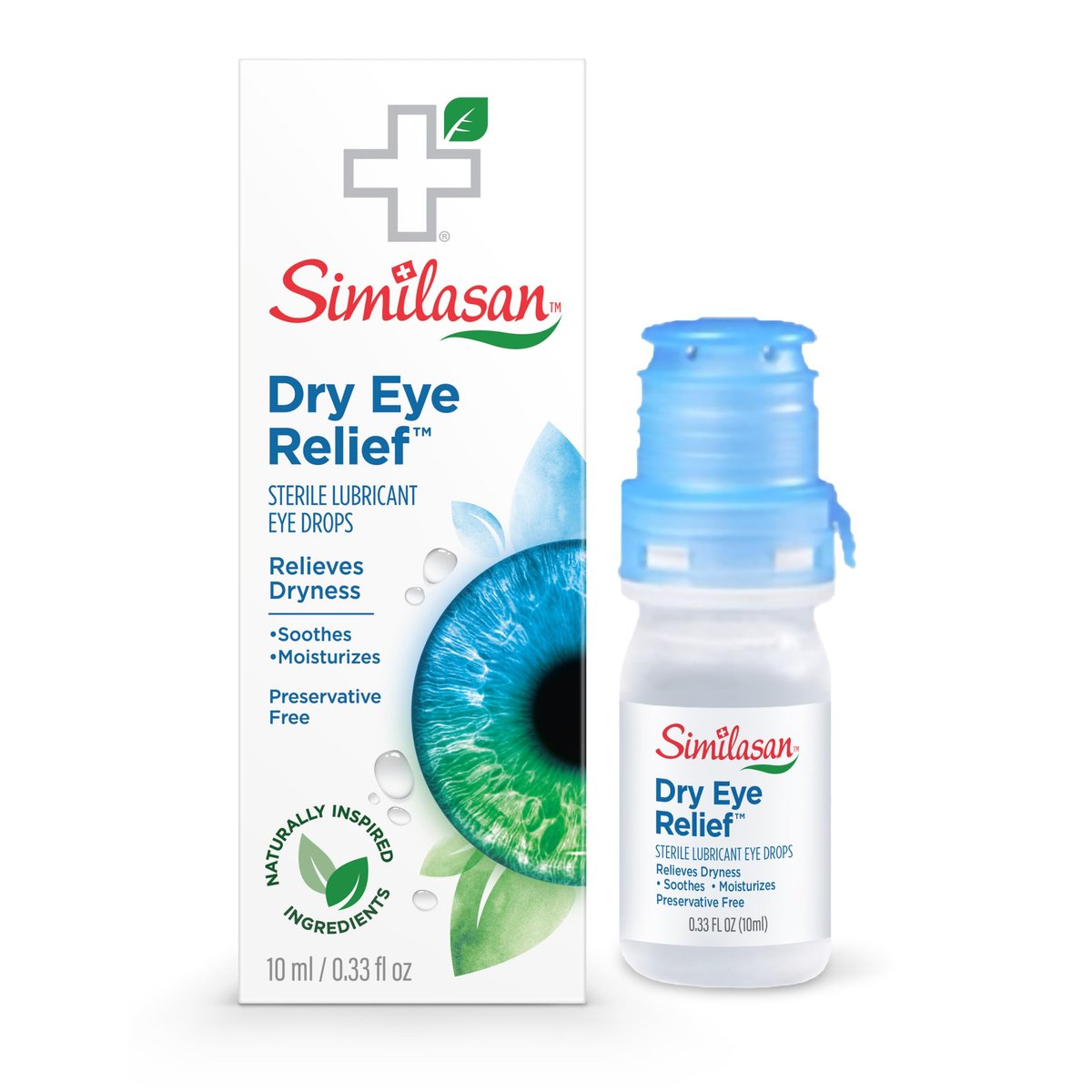 Similasan Trockene Augen Tropfen – Sofortige und anhaltende Linderung bei trockenen, gereizten Augen mit Hyaluronat, konservierungsmittelfrei, pH-ausgeglichen, sanft für empfindliche Augen, 10 ml