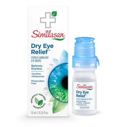 Similasan Trockene Augen Tropfen – Sofortige und anhaltende Linderung bei trockenen, gereizten Augen mit Hyaluronat, konservierungsmittelfrei, pH-ausgeglichen, sanft für empfindliche Augen, 10 ml