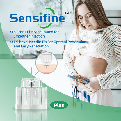 Sensifine Plus Pen Nadeln 32G x 4mm, 100 Stück, Universell Kompatibel mit den meisten Pen-Geräten