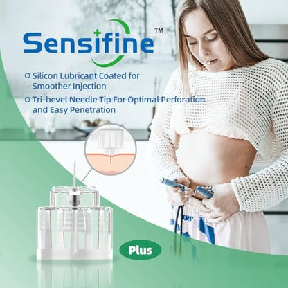 Sensifine Plus Pen Nadeln 32G x 4mm, 100 Stück, Universell Kompatibel mit den meisten Pen-Geräten