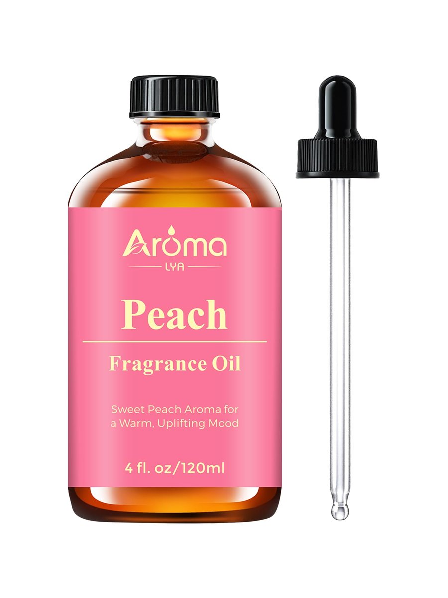 AromaLYA Pfirsich Duftöl - Süßer Pfirsichduft für Diffuser & Raumduft. Saftig, warm und belebend mit einem weichen, wohltuenden Gefühl
