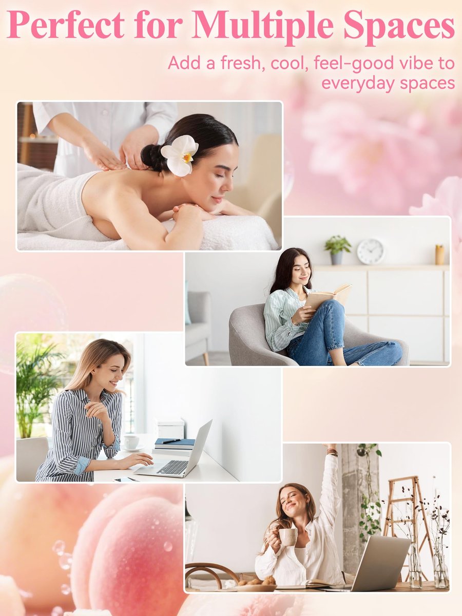 AromaLYA Pfirsich Duftöl - Süßer Pfirsichduft für Diffuser & Raumduft. Saftig, warm und belebend mit einem weichen, wohltuenden Gefühl