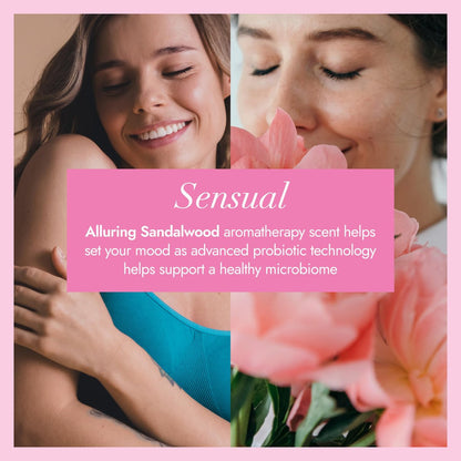Vagisil Intimwaschgel für die Intimhygiene, Scentsitive Scents® Sensual Mood Verführerisches Sandelholz, pH-ausgeglichen und gynäkologisch getestet, 355 ml (1er-Pack)