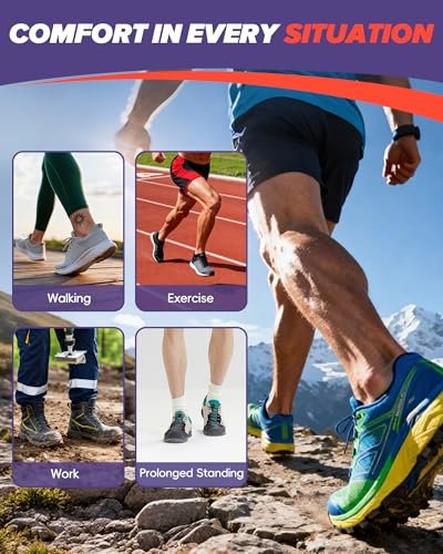 Professionelle Mittelgewölbe-Unterstützung Einlegesohlen für Über 230+ lbs, Plantarfasziitis Einlagen für Damen und Herren, Flache Füße Orthopädische Einlagen Sportschuh Einlegesohle