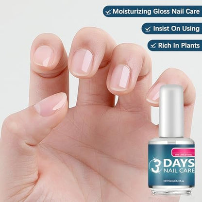 3er-Pack 3-Tage Nagelpflege mit Keratin-Aminosäuren – Stärkung & Feuchtigkeit für trockene, schwache, brüchige Nägel (16 ml)