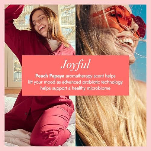 Vagisil Intimwaschgel für die tägliche Pflege, Scentsitive Scents® Joyful Mood Pfirsich Papaya, pH-hautneutral und gynäkologisch getestet, 355 ml