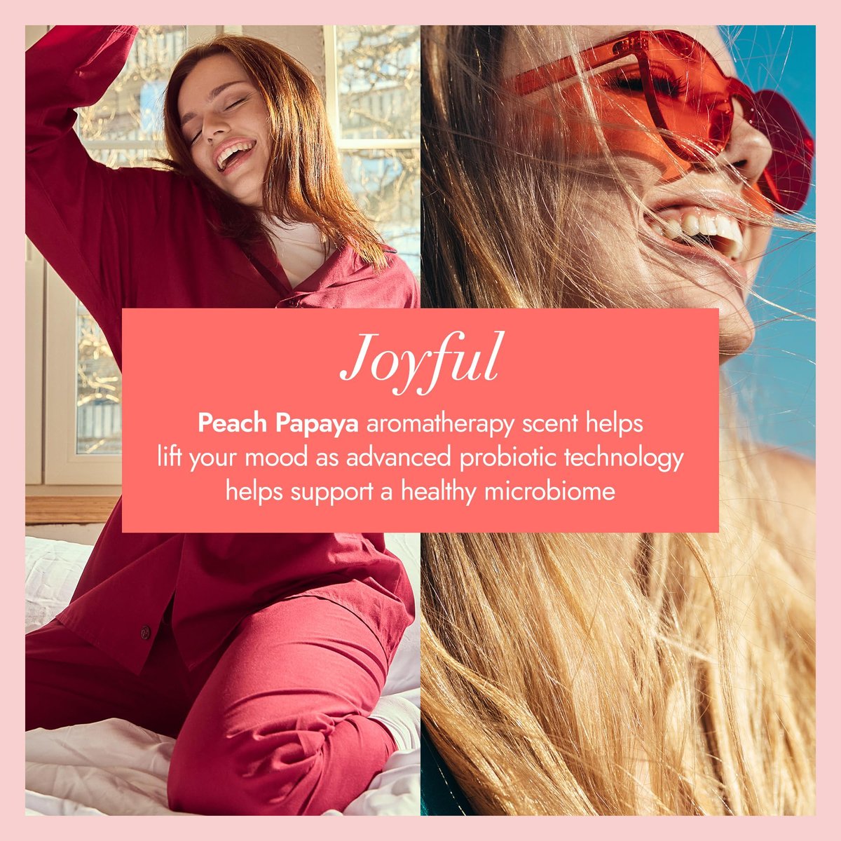 Vagisil Intimwaschgel für die tägliche Pflege, Scentsitive Scents® Joyful Mood Pfirsich Papaya, pH-hautneutral und gynäkologisch getestet, 355 ml