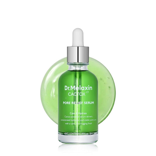 Dr.Melaxin Cactox Pore Relief Serum 80ml – Porenverfeinerndes & Feuchtigkeitsspendendes Gesichtsserum mit Triple Hyaluronsäure, Tiefenfeuchtigkeit, Glättung der Hautstruktur & Reine Hautpflege