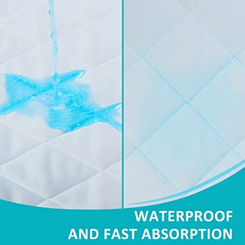 KANECH Waschbare wasserdichte Unterlagen 18"x24" (3er Pack), wiederverwendbare Inkontinenz-Bettauflagen für Erwachsene, Stuhl, Kinderbett, Rollstuhl - Kleine Größe