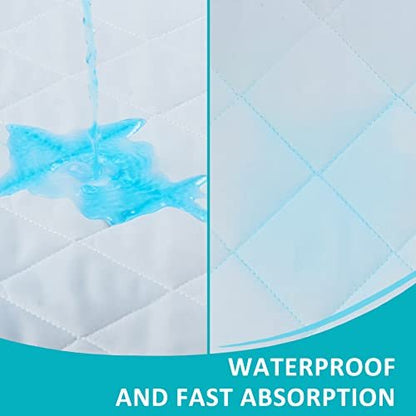 KANECH Waschbare wasserdichte Unterlagen 18"x24" (3er Pack), wiederverwendbare Inkontinenz-Bettauflagen für Erwachsene, Stuhl, Kinderbett, Rollstuhl - Kleine Größe