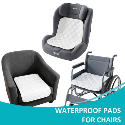 KANECH Waschbare wasserdichte Unterlagen 18"x24" (3er Pack), wiederverwendbare Inkontinenz-Bettauflagen für Erwachsene, Stuhl, Kinderbett, Rollstuhl - Kleine Größe